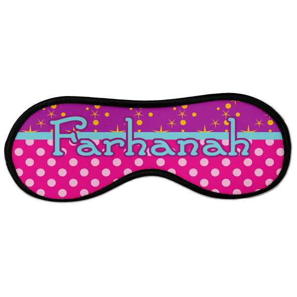 Custom Sparkle & Dots Sleeping Eye Masks - Large (Personalized)