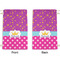 Sparkle & Dots Small Laundry Bag - Front & Back View