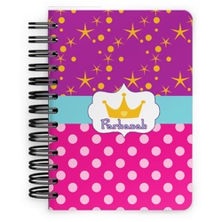 Sparkle & Dots Spiral Notebook - 5x7 w/ Name or Text