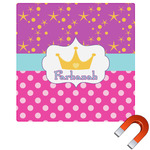 Sparkle & Dots Square Car Magnet - 6" (Personalized)