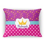 Sparkle & Dots Rectangular Throw Pillow Case (Personalized)