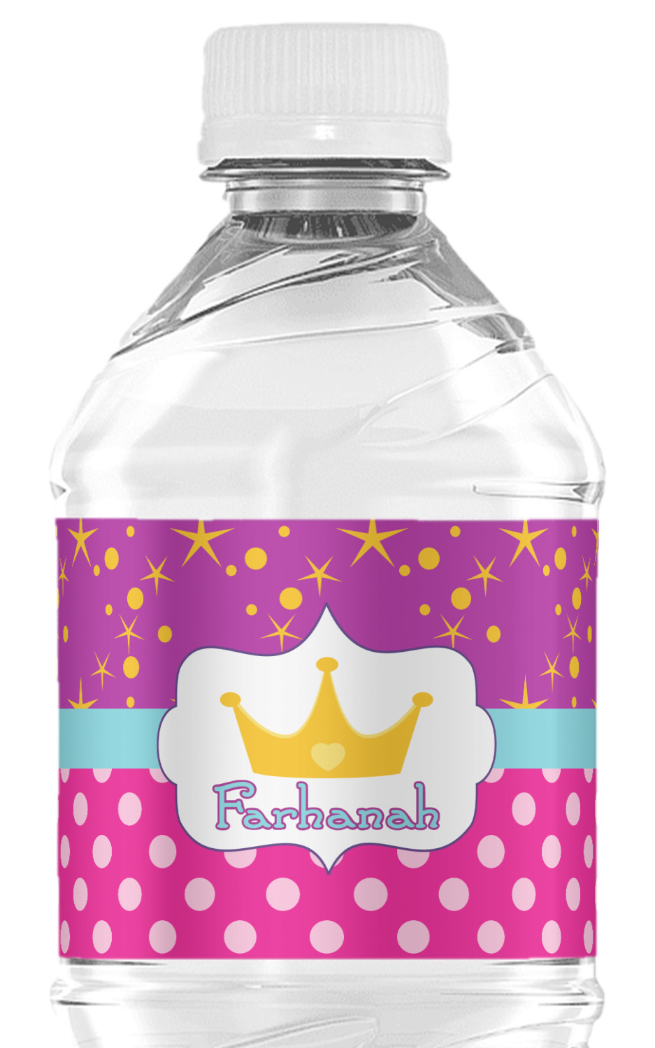 Full Wrap Water Bottle Label - Custom Design (Set of 10) - Sprinkled With  Pink