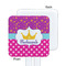 Sparkle & Dots White Plastic Stir Stick - Single Sided - Square - Approval