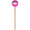 Sparkle & Dots Wooden 4" Food Pick - Round - Single Pick