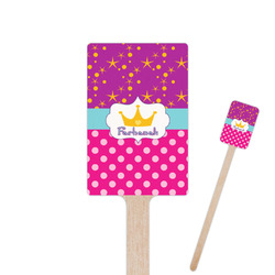 Sparkle & Dots 6.25" Rectangle Wooden Stir Sticks - Double Sided (Personalized)