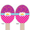 Sparkle & Dots Wooden Food Pick - Oval - Double Sided - Front & Back