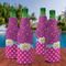 Sparkle & Dots Zipper Bottle Cooler - Set of 4 - LIFESTYLE