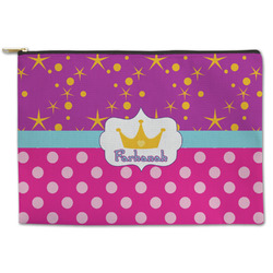 Sparkle & Dots Zipper Pouch - Large - 12.5"x8.5" (Personalized)