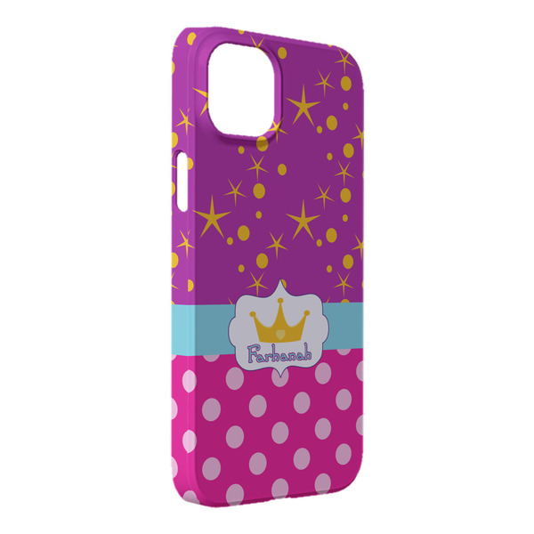 Custom Sparkle & Dots iPhone Case - Plastic - iPhone 14 Pro Max (Personalized)