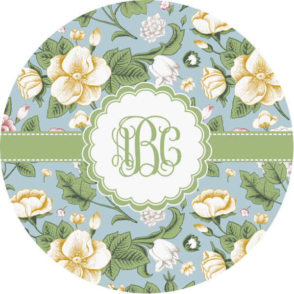 Custom Vintage Floral Multipurpose Round Labels - 1" (Personalized)