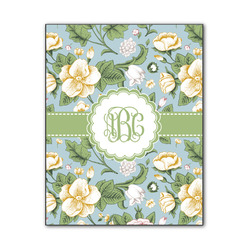 Vintage Floral Wood Print - 11x14 (Personalized)