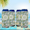 Vintage Floral 16oz Can Sleeve - Set of 4 - LIFESTYLE