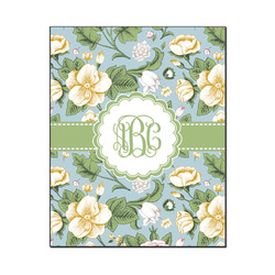 Vintage Floral Wood Print - 16x20 (Personalized)