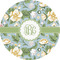 Vintage Floral 3" Multipurpose Round Labels - Single Sticker