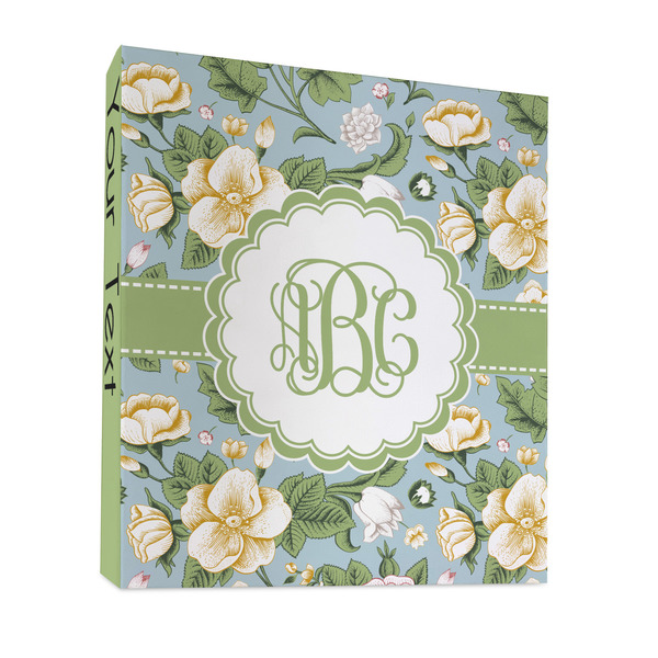 Custom Vintage Floral 3 Ring Binder - Full Wrap - 1" (Personalized)