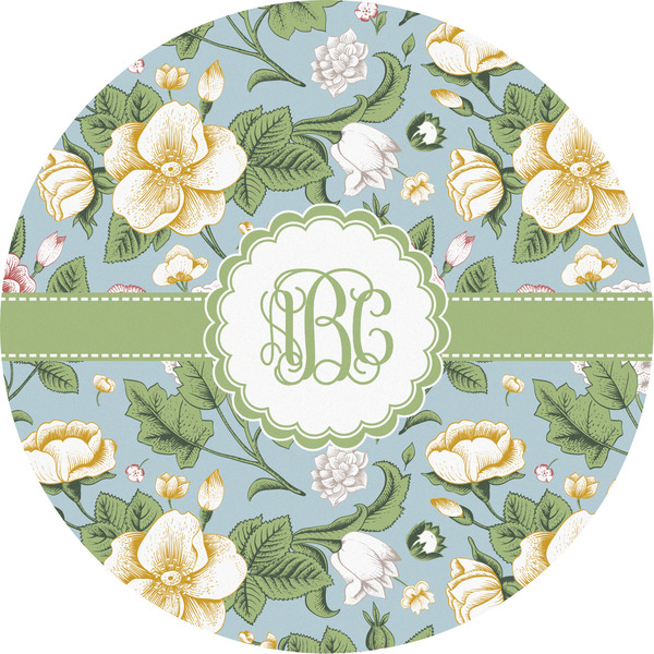 Custom Vintage Floral Multipurpose Round Labels - 5" (Personalized)