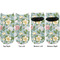 Vintage Floral Adult Ankle Socks - Double Pair - Front and Back - Apvl