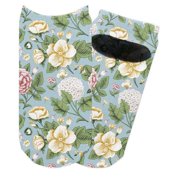 Custom Vintage Floral Adult Ankle Socks