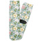 Vintage Floral Adult Crew Socks - Single Pair - Front and Back