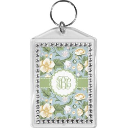 Vintage Floral Bling Keychain (Personalized)