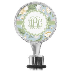 Vintage Floral Wine Bottle Stopper (Personalized)