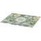 Vintage Floral Burlap Placemat (Angle View)