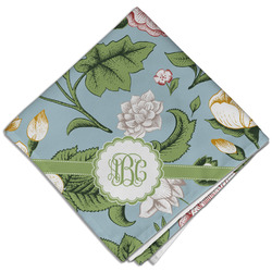 Vintage Floral Cloth Dinner Napkin - Single w/ Monogram