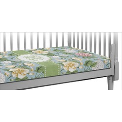Vintage Floral Crib Fitted Sheet (Personalized)