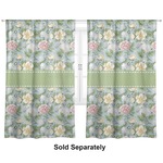 Vintage Floral Curtain Panel - Custom Size