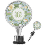 Vintage Floral Wine Bottle Stopper (Personalized)