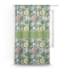 Vintage Floral Curtain Panel - Custom Size