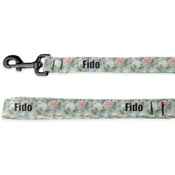 Vintage Floral Deluxe Dog Leash - 4 ft (Personalized)