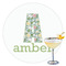 Vintage Floral Drink Topper - XLarge - Single with Drink