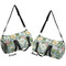 Vintage Floral Duffle bag small front and back sides