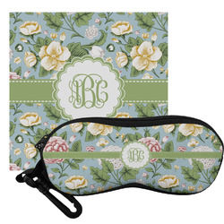 Vintage Floral Eyeglass Case & Cloth (Personalized)