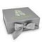 Vintage Floral Gift Boxes with Magnetic Lid - Silver - Front