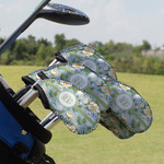 Vintage Floral Golf Club Iron Cover - Set of 9 (Personalized)