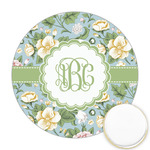 Vintage Floral Printed Cookie Topper - 2.5" (Personalized)