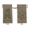 Vintage Floral Large Burlap Gift Bags - Front & Back