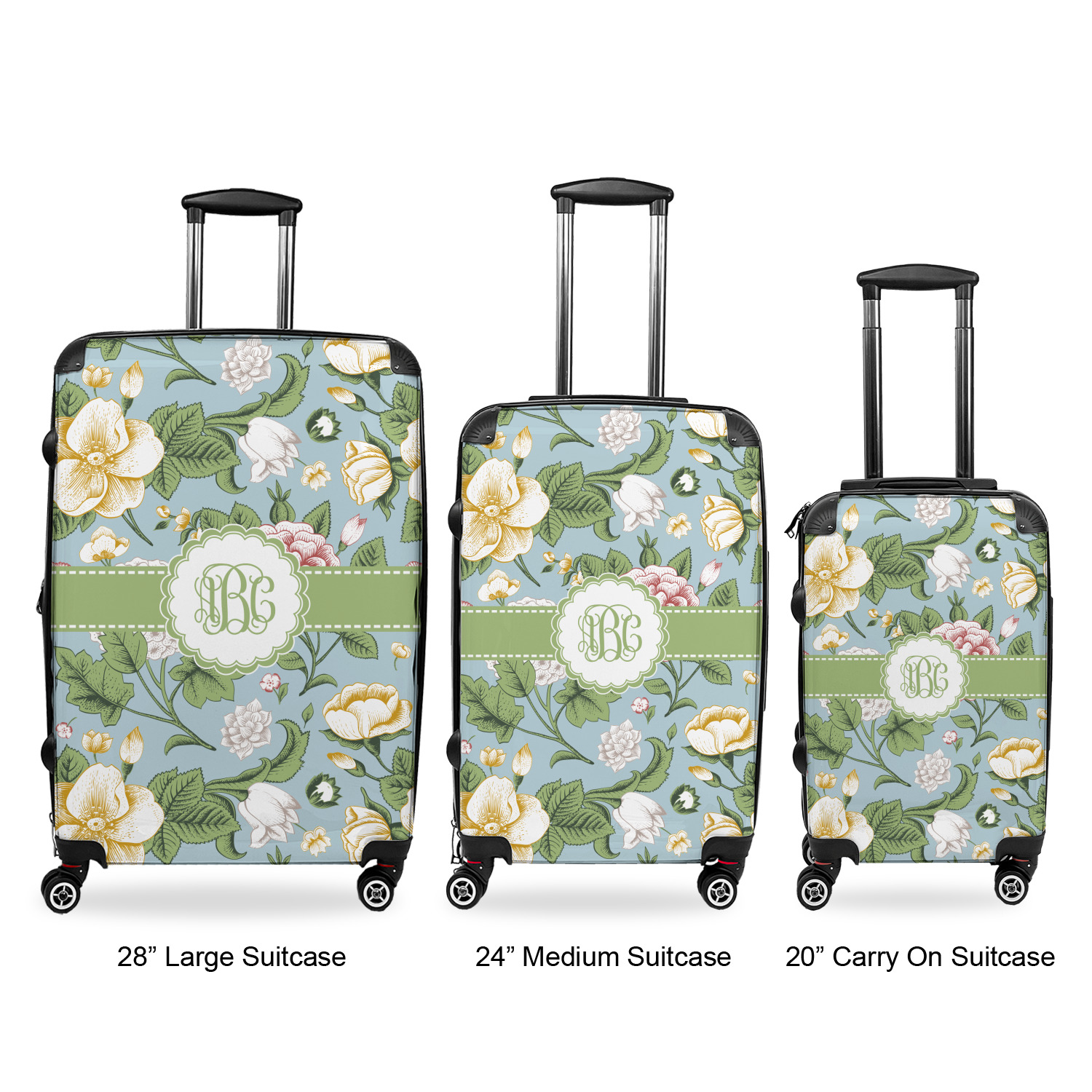 Vintage 2025 floral luggage