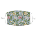 Vintage Floral Adult Cloth Face Mask - XLarge