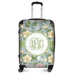 Vintage Floral Suitcase - 24" Medium - Checked (Personalized)