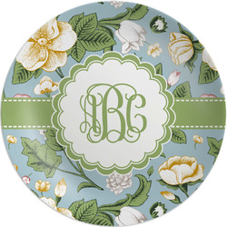 Vintage Floral Melamine Salad Plate - 8" (Personalized)