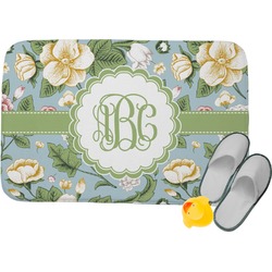 Vintage Floral Memory Foam Bath Mat - 24"x17" (Personalized)