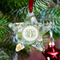 Vintage Floral Metal Star Ornament - Lifestyle