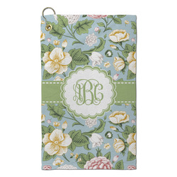 Vintage Floral Microfiber Golf Towel - Small (Personalized)