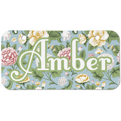 Vintage Floral Mini/Bicycle License Plate (2 Holes) (Personalized)