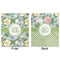 Vintage Floral Minky Blanket - 50"x60" - Double Sided - Front & Back