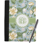 Vintage Floral Notebook Padfolio - Large w/ Monogram