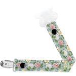 Vintage Floral Pacifier Clip (Personalized)